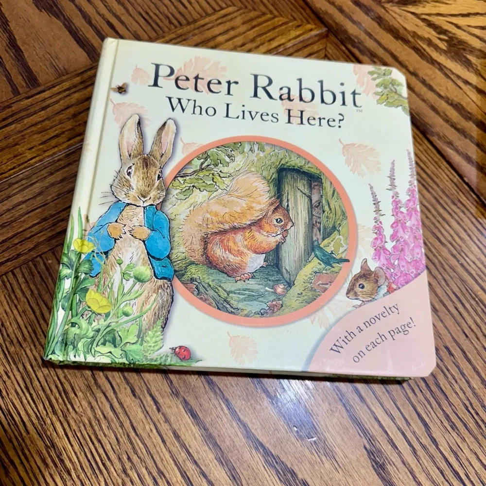 Beatrix Potter Book Collection + Peter Rabbit Plush, Stickers Book, Board book📚